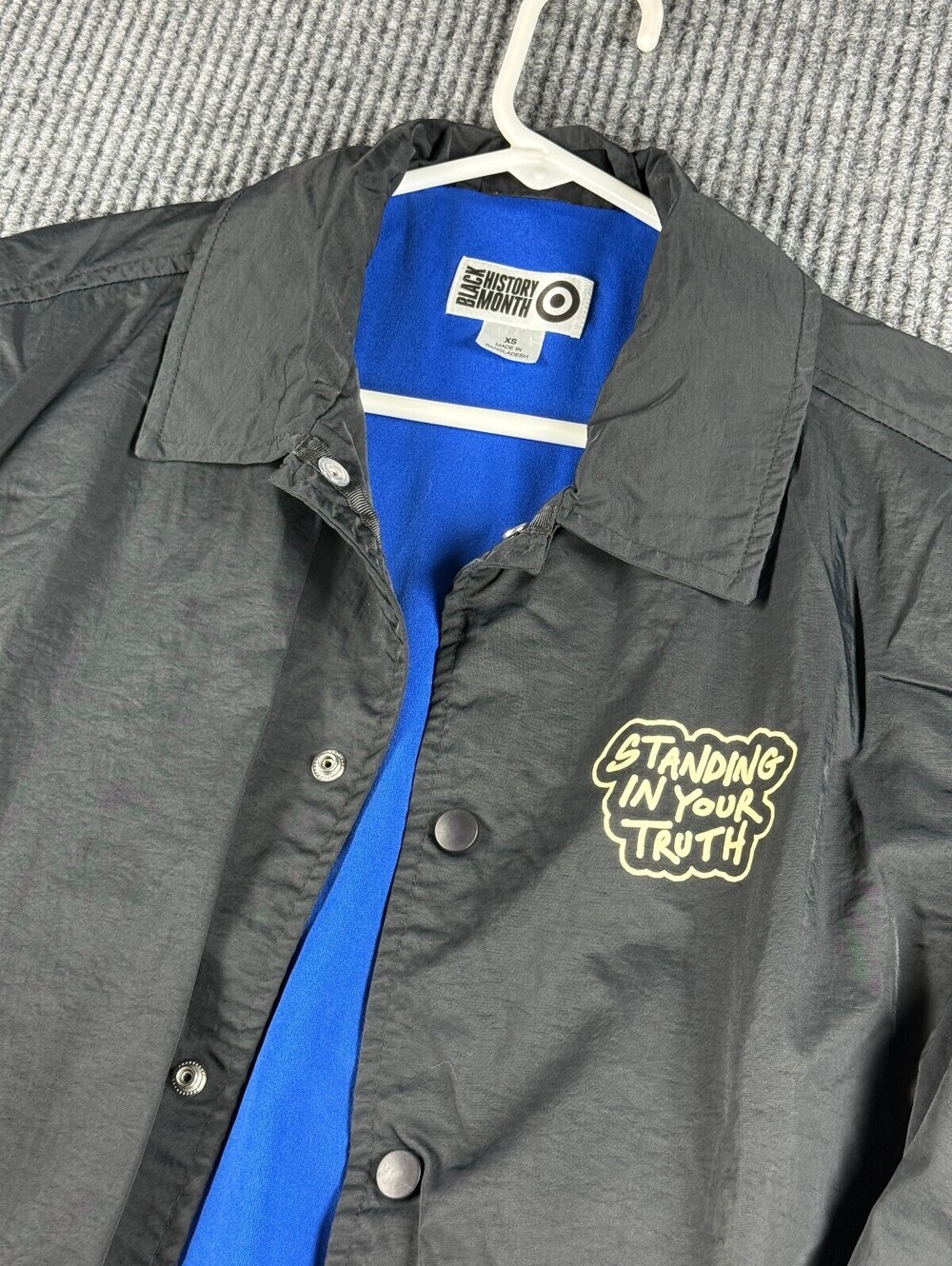 Black History Month BLACKBOYBEE Jacket Adult Size XS Wind Breaker